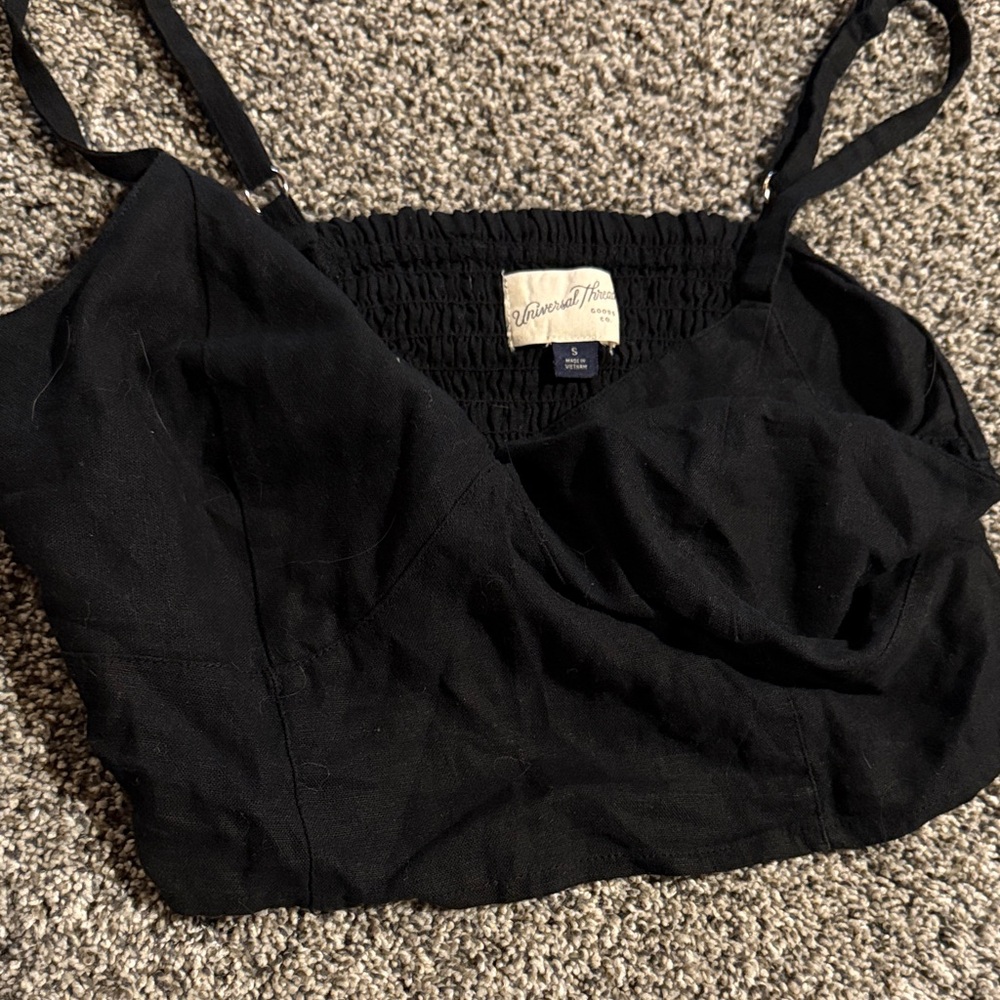 Universal Thread Black Crop Top - image 1